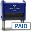 Paid (Blue) + Balance Due (Red) Combo Self-Inking Rubber Stamp | Business & Office Rubber Stamps (Blue Ink) - Q-300