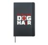 Paid For By Dog Hair Pet Grooming Animal Stylist Pet Groomer Hardcover Journal, Black