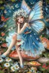 Painted Butterfly Girl, 500 Pieces Jigsaw Puzzle for Adults