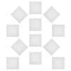 Painting Boards 10x10cm Square White Mini 15pcs Cotton Canvas Panels