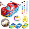 Paint Your Own Car Lamp Kit, DIY Winged GT Night Light Kids Crafts