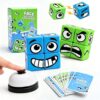 Pairez Toys Magnetic Face Matching Board Game for Kids, Blue & Green