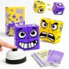 Pairez Toys Magnetic Face Matching Board Game for Kids, Purple & Yellow