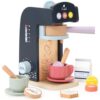 PairPear Wooden Coffee Maker for Kids Kitchen, Toy Food Kitchen Accessories