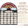Pajean Class Jobs Pocket Chart Rainbow Pocket Chart with 96 Pcs Boho Cards Classroom Bulletin Board Set Teacher's Helper Hands Management Chalkboard Decor for Back to School Preschool Supplies