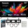 Panasonic 75" W85C 4K 3840x2160 60Hz QD-Mini LED Google TV (2026) Bundle