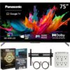 Panasonic 75" W85C 4K 60Hz QD-Mini LED Google TV (2026) TN-75W85CPS Bundle