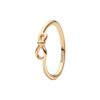 PANDORA Infinity Knot Ring - Iconic Knot Ring - Gold-Plated Ring for Women - Layering or Stackable Ring - 14k Gold - No Gift Box - Size 9