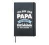 Papa Ich bin wie Mama nur lockerer Papa Familie Hardcover Journal, Black