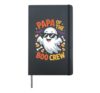 Papa Of The Boo Crew Halloween Dad Spooky Hardcover Journal, Black