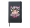 Papaw Of The Birthday Girl 1St Birthday Pink Cow Farm Hardcover Journal, Black
