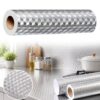 Papel Protector Antigrasa, Self-Adhesive Aluminum Foil Kitchen Film，16x197