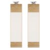 Paper Art Wall Scrolls for Sumie, 2Pcs Blanks Hanging Scrolls, E