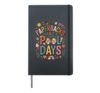 Paperbacks And Pool Days Hardcover Journal, Black