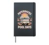 Paperbacks And Pool Days Hardcover Journal, Black