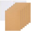 Paper Junkie 6 Pack Large Bulk Sketchbook Journals, Blank Books Notebooks for Kids, Students, Office Supplies (8.5x11 In Journaling Notebooks)