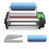 Paper Laminating Machine Hot Laminator Roll-to-Roll Transfer Film Composite Machine - 350Mm Max Width
