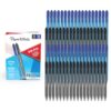 Paper Mate InkJoy 100RT Ballpoint Pens, Medium Point (1.0mm), Black & Blue Ink, 72 Count - Bulk Pack for School, Home, Office, College, Note-Taking (Pack of 10)
