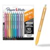 Paper Mate InkJoy Gel Pens, Metallic, Retractable, Medium Point (0.8mm), Glittery Assorted Colors, 10 Count - Arts & Crafts, Doodling, Writing, Bullet Journaling