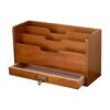 Paper Organizer Tray Folder Holder for Desk Storage Classroom Wood Rustic
