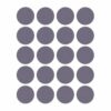 Paper Stickers, Writable, Gray 10 Sheets/Pack 50mm Small dot