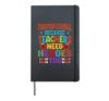 Paraprofessional Because Teachers Need Heroes Too Hardcover Journal, Black