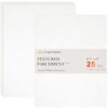 Parchment Cardstock Paper，Icy White：8.5x11-25 Count