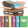 PARTH iMPEX 12 Pack Bulk Composition Notebooks Wide Ruled, Hard Cover