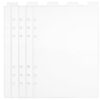 Partition Baffle Plastic Dividers Removable Adhesive Professional Notebook A5 Binder Page Marker Binder Tabs Dividers Clear Binder Dividers Detachable Notebook Dividers PVC Disc