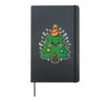 Party Christmas Tree with Confetti Hardcover Journal, Black