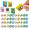 party greeting 100Pcs I Love to Read Pencil Erasers Fun Erasers Bulk for Kids Read Across America Prizes Drawing Sketching Supplies Reading Positive Reward Gift School Classroom Teacher Colorful