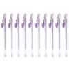 PartyKindom 10 Pcs Creative Lavender Pen with Milk Tea Pendant for Students, Smooth Writing Roller Pen with Free-flowing Ink for Scrapbooking and Doodling