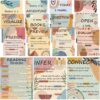 Pasimy 15 Pcs Reading Posters Reading Strategies Posters Library Bulletin Board Decoration Educational Read Poster for Elementary Middle School Classroom Decorations