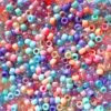 Pastel Glam Pony Beads – Sparkle & Shimmer Pastel Mix for Bracelets & Jewelry, Made in USA (700 pcs) 6x9mm Plastic Craft Beads for Concert Festival Bracelets, Arts & Crafts