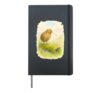 Pastel Kiwi Spring Meadow Hardcover Journal, Black