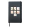Pastel School Staff Icons Math Reading Librarian SPED Hardcover Journal, Black