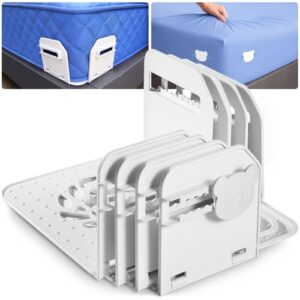 Patented Bed Sheet Holders ABS Lock System for Fitted Sheets Secure Clips