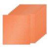 PATIKIL 10Sheets Orange Glitter Cardstock Paper, 12 x 12 in 250gsm Square Premium Sparkly Paper Craft Cardstock Paper for Scrapbook Card Making DIY Art Projects Wedding Party
