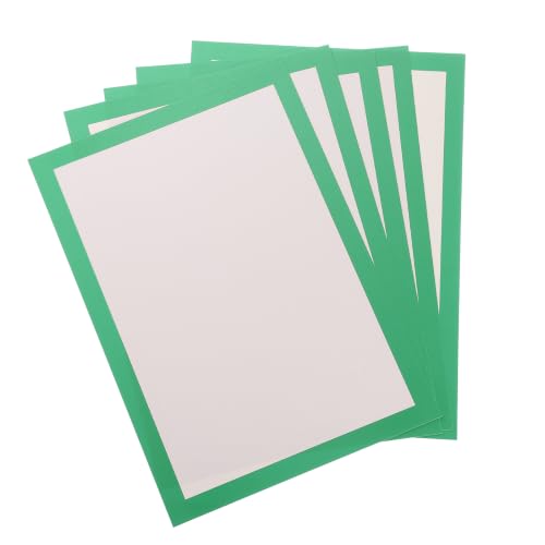 PATIKIL 11.7 x 8.3Inch Color Frame Poster Board, 20Pcs Poster Paper Frame Bright Blank Picture Photo Display Vision Board for Project DIY Craft Painting Art Pieces Decoration, Green