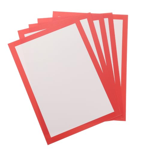 PATIKIL 11.7 x 8.3Inch Color Frame Poster Board, 20Pcs Poster Paper Frame Bright Blank Picture Photo Display Vision Board for Project DIY Craft Painting Art Pieces Decoration, Red