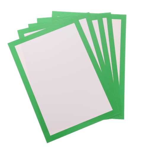 PATIKIL 11.7 x 8.3Inch Color Frame Poster Board, 20Pcs Poster Paper Frame Bright Blank Picture Photo Display Vision Board for Project DIY Craft Painting Art Pieces Decoration, Dark Green