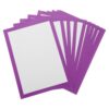 PATIKIL 11.7 x 8.3Inch Color Frame Poster Board, 40Pcs Poster Paper Frame Bright Blank Picture Photo Display Vision Board for Project DIY Craft Painting Art Pieces Decoration, Purple
