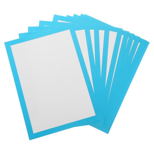 PATIKIL 11.7 x 8.3Inch Color Frame Poster Board, 40Pcs Poster Paper Frame Bright Blank Picture Photo Display Vision Board for Project DIY Craft Painting Art Pieces Decoration, Lake Blue