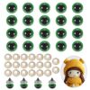 PATIKIL 12mm Safety Eyes, 20Pcs Realistic Doll Crocheting Safety Eyes with Washers for Decor Crochet Accessories Dolls Craft Halloween, Green