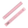 PATIKIL 20cm/8 inch Metal Ruler, Aluminum Alloy Metric Ruler with Inches and Centimeters Precision Measuring for Office Engineering Drafting, Pink