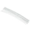 Patikil 28 Gauge 14" Floral Stem Wire, 100 Pcs Paper Wrapped Iron Artificial Flower Stem Accessories for DIY Bouquet and Craft Decoration, White