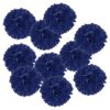 PATIKIL 4" Tissue Pom Poms Flowers, 10 Pack Paper Flower Ball for Wedding Bridal Shower Birthday Bachelorette Party Backdrop Decoration, Navy Blue