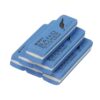 PATIKIL 6 Pcs Sand Erasers, Frosted Eraser Block Easy to Clean Durable Bulk for Gel Ink Ballpoint Fountain Pen Office, AXP96650, Blue