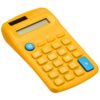 PATIKIL Basic Calculator, 8 Digit LCD Display Calculator, Yellow