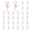 PATIKIL Cute Paper Clip, 30Pcs Flower Shape Paper Clip Metal Funny Bookmarks Planner Clips Clamp for Home Office Supplies Desk File Organization Wedding Decoration, Rose Gold